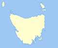 Tasmania location map