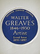 Plaque de Walter Greaves (en).