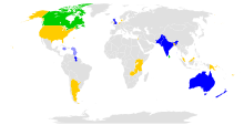 1979 Cricket World Cup participating nations.svg