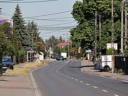 Arkuszowa Street in Radiowo, in 2023.