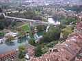 View over the river Aare towards the modern part of the city.