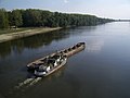 Merchant ship on the Tisza near Szeged