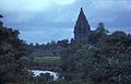 Prambanan temple on the east bank of Opak river.