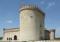 Südseite des Castillo de Arevalo, Provinz Ávila, Spanien