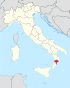 Localització de la província de Catanzaro a Itàlia