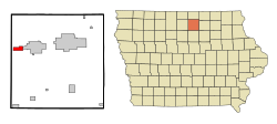 Location of Ventura, Iowa