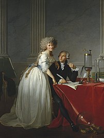 Lavoisier kaj sia edzino (1788)