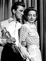 Kirk Douglas and Lauren Bacall, 1950