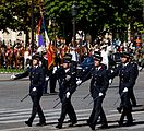 Flag guard of the French Firefighting Academy