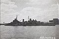 Az HMS Belfast brit könnyűcirkáló 1945-ben Sanghaiban.