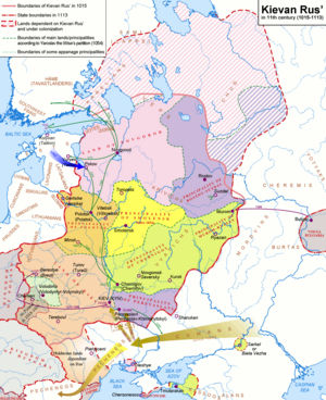 Cnezatul Vladimir-Suzdal în Cnezatul Rusiei Kievene în secolul XI