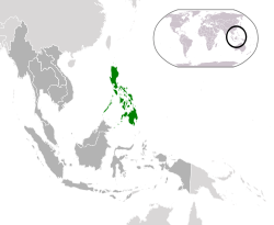 菲律宾的位置（绿色） 东盟（深灰色）  —  [圖例放大]