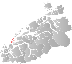 Lage der Kommune in der Provinz Møre og Romsdal