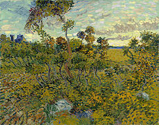 Coucher de soleil à Montmajour, Vincent van Gogh, juillet 1888.