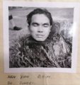 Decapitated head of MNLA guerrilla commander Hen Yan, killed in 1952 by the Suffolk Regiment.