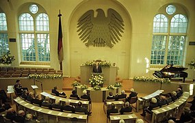 Historisch: Deutscher Bundestag im Alten Wasserwerk Bonn, Januar 1990