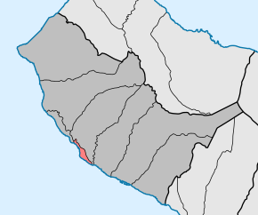 Localização no município de Calheta (Madeira)