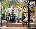 Oil Painting: Horse Fountain, c. 1913