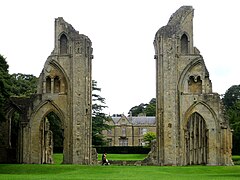 Glastonbury Abbey view up nave.jpg