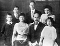 Clockwise from far left: Paul, Alexander, George, Helen, Irene, Constantine and Sophia, c. 1912