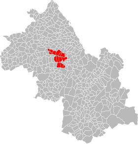 Localisation de Communauté de communes de Bièvre Est