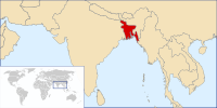 Mapa del Bangladèsh