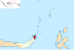 Location in North Sulawesi