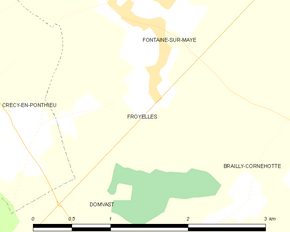 Poziția localității Froyelles
