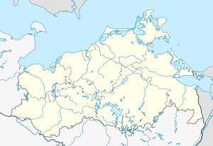 弗尔绍在梅克伦堡-前波美拉尼亚州的位置