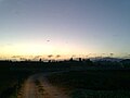 Nubes cortina sobre el cielo de Ceutí (Murcia, España)