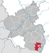 Tyskland, beliggenhed af Landkreis Südliche Weinstraße markeret