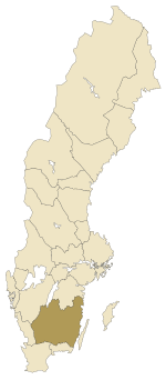 מיקום סמולנד בשוודיה