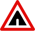 Tunnel warning sign