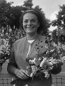 Edda Budingová na turnaji v Hilversumu (1965)
