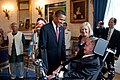 Barack Obama, Hawking og datteren Lucy i 2009