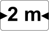 Vehicles having over all length width exceeding the specified width