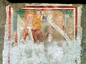 Mezopoka fresko en la preĝejo Santi Gervasio e Protasio en Cadempino