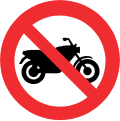 Interdiction aux motocyclistes