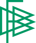 Abgebildet ist das Logo des DFB ab 1945. Es ist schlicht gehalten und besteht aus den Buchstaben "DFB". Die Schrift ist geometrisch im rechten Winkel bzw. in Dreiecken. Die Farbe der Buchstaben ist grün.