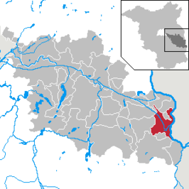 Kaart van Eisenhüttenstadt