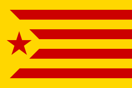 Estelada vermella (rubie) o anque groga (jalne)