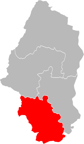 Arrondissement Altkirch na mapě departementu Haut-Rhin