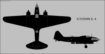 Ilyushin Il-4 two-view silhouette.png