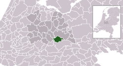 Highlighted position of Wijk bij Duurstede in a municipal map of Utrecht