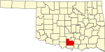 State map highlighting Carter County