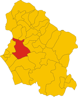 Stazzema within the Province of Lucca