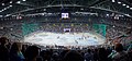 A KHL Medveščak Zagreb egy mérkőzése (a szemközti lelátóról)