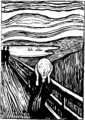 Munch translated The Scream into a lithograph in 1895
