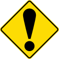 (W14-8/PW-53) Attention: Other Dangers! (never used alone, a supplementary plate will explain the danger)