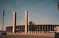 Das Olympiastadion von der Ostseite vor dem Umbau, 1999